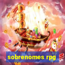 sobrenomes rpg